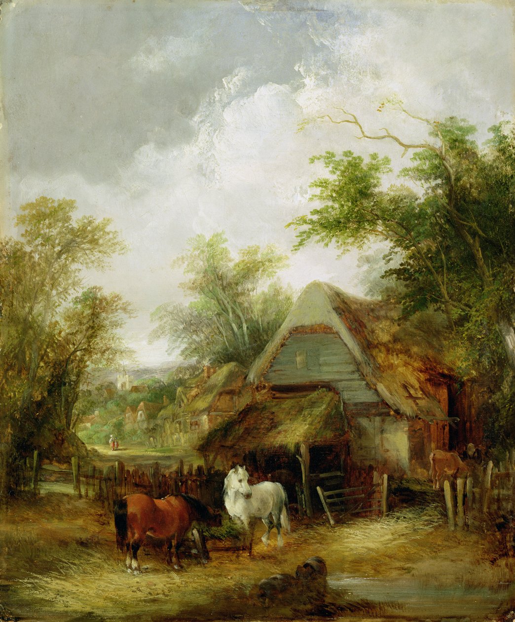 çiftlik sahnesi by William Snr. Shayer