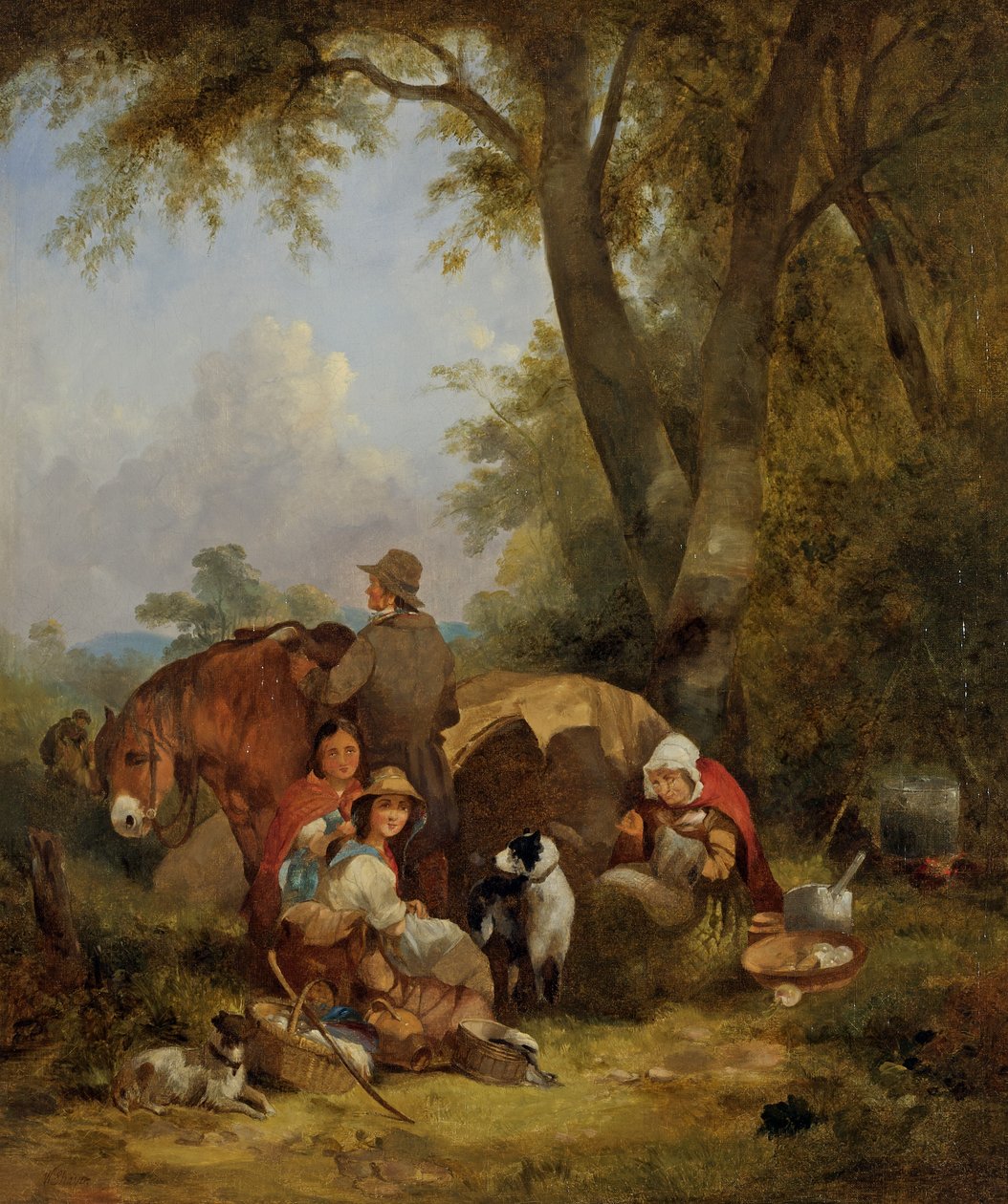 çingene kampı by William Snr. Shayer