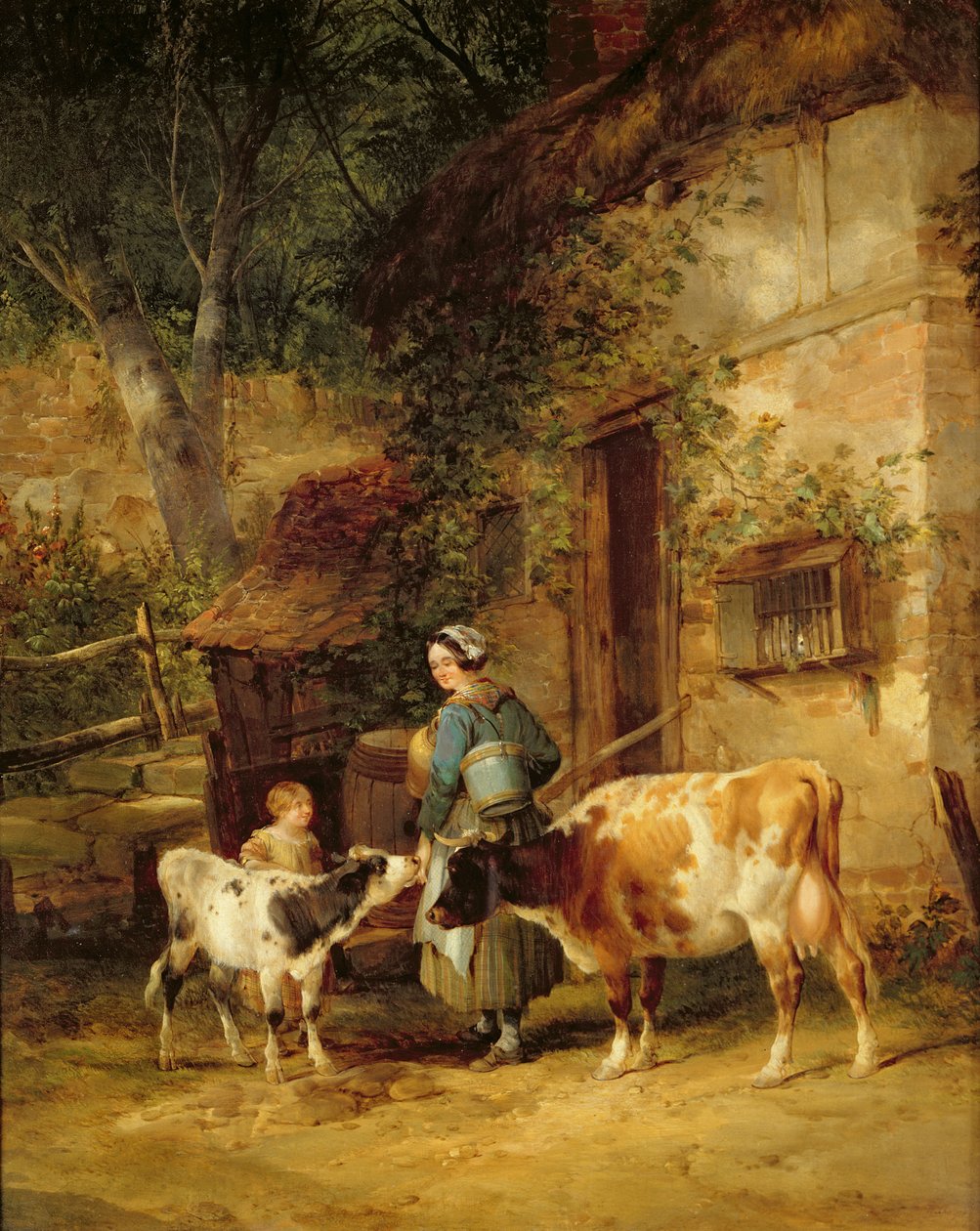 Sütçü Kız, 1840 by William Snr. Shayer