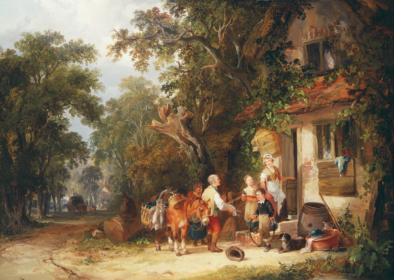 Tavşan Satıcısı, 1853 by William Snr. Shayer