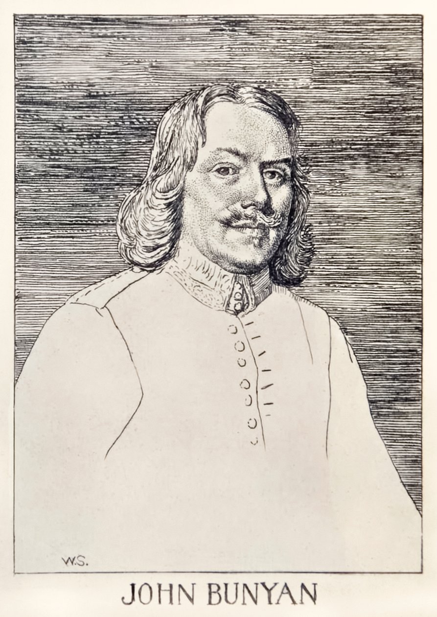 John Bunyan (1872-1919) The Pilgrims Progress From This World, To That Is To Come'ın yazarı, William Strang'ın (1859-1921) illüstrasyonu by William Strang