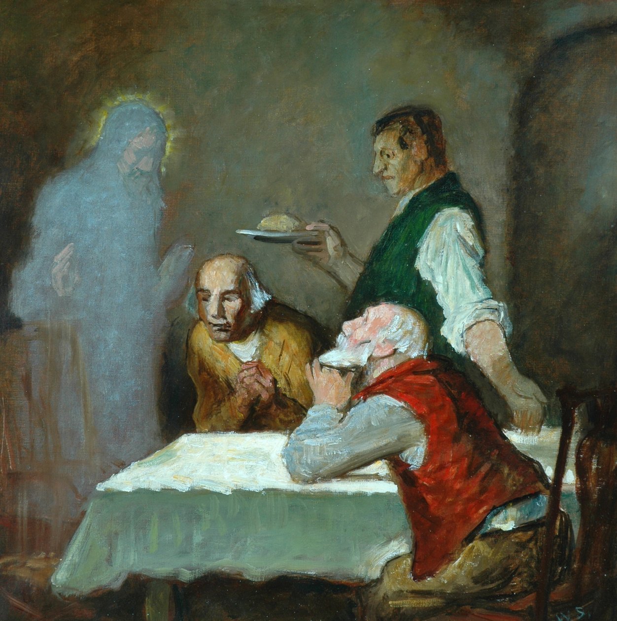ಎಮ್ಮಾಸ್ ಟರ್ಕ್‌ನಲ್ಲಿ ಸಪ್ಪರ್ by William Strang