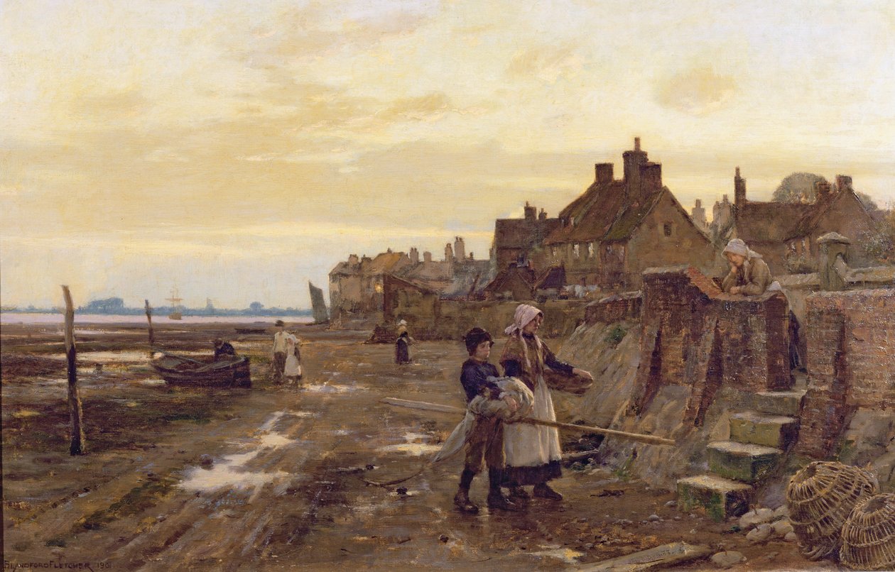 Alçak Gelgitte Bosham Limanı, 1901 by William Teulon Blandford Fletcher