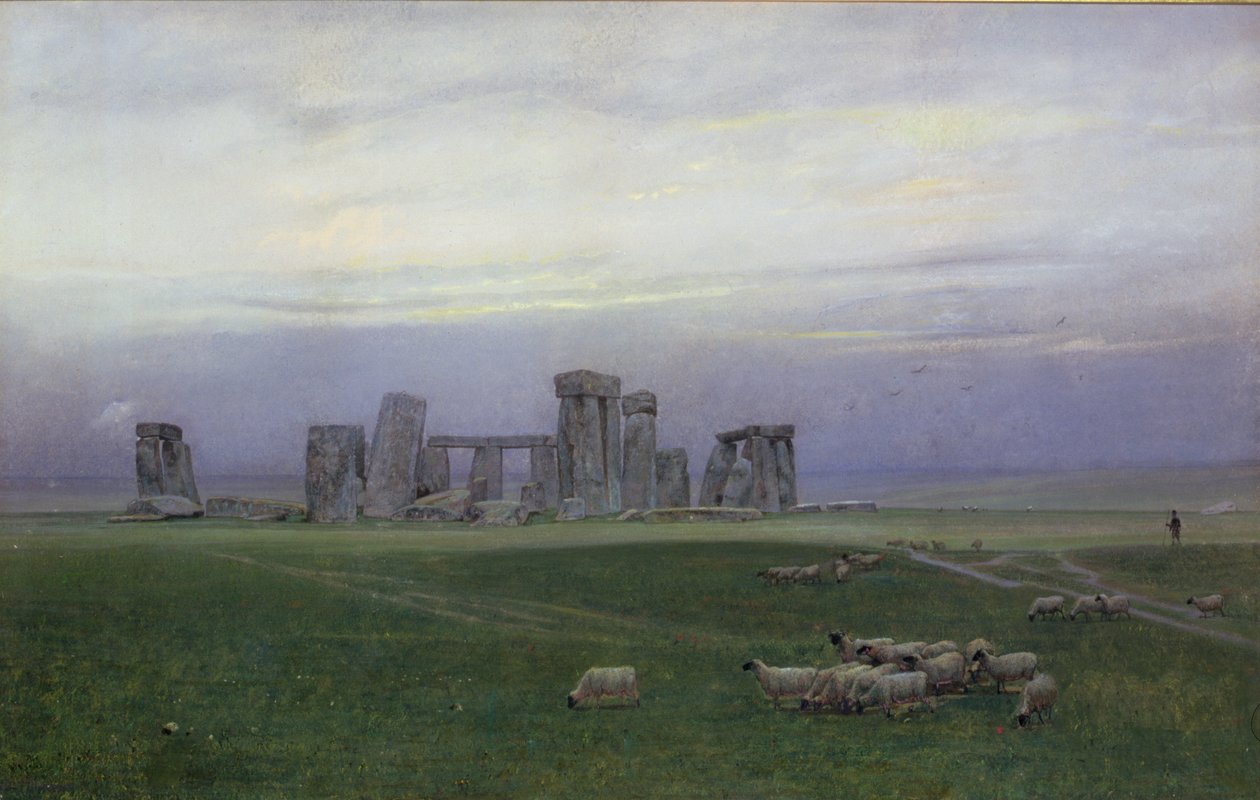 Stonehenge, c.1882 (kağıt üzerinde wc ve guaş) by William Trost Richards