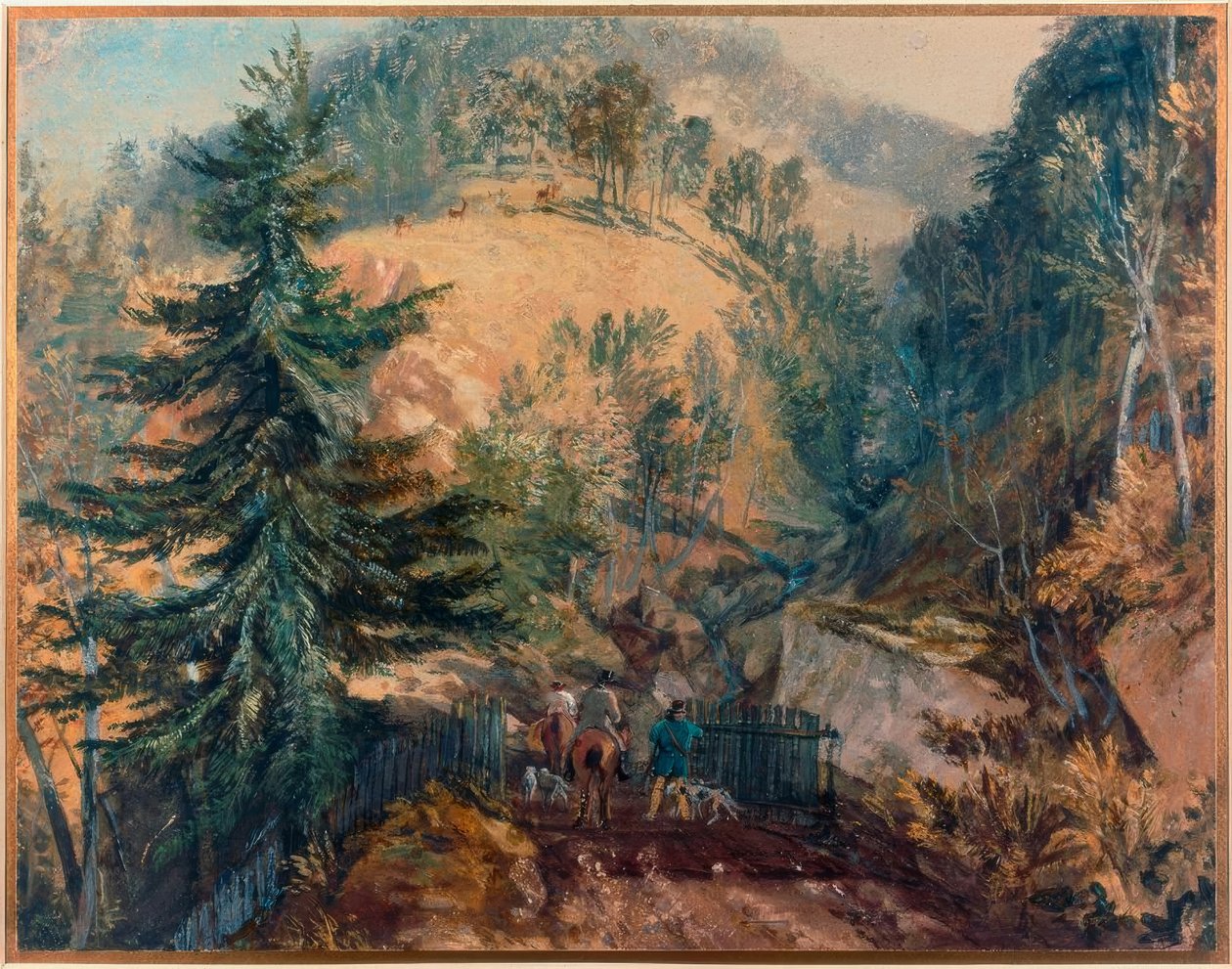 Farney Hall, Otley: Geyik parkı by Joseph Mallord William Turner