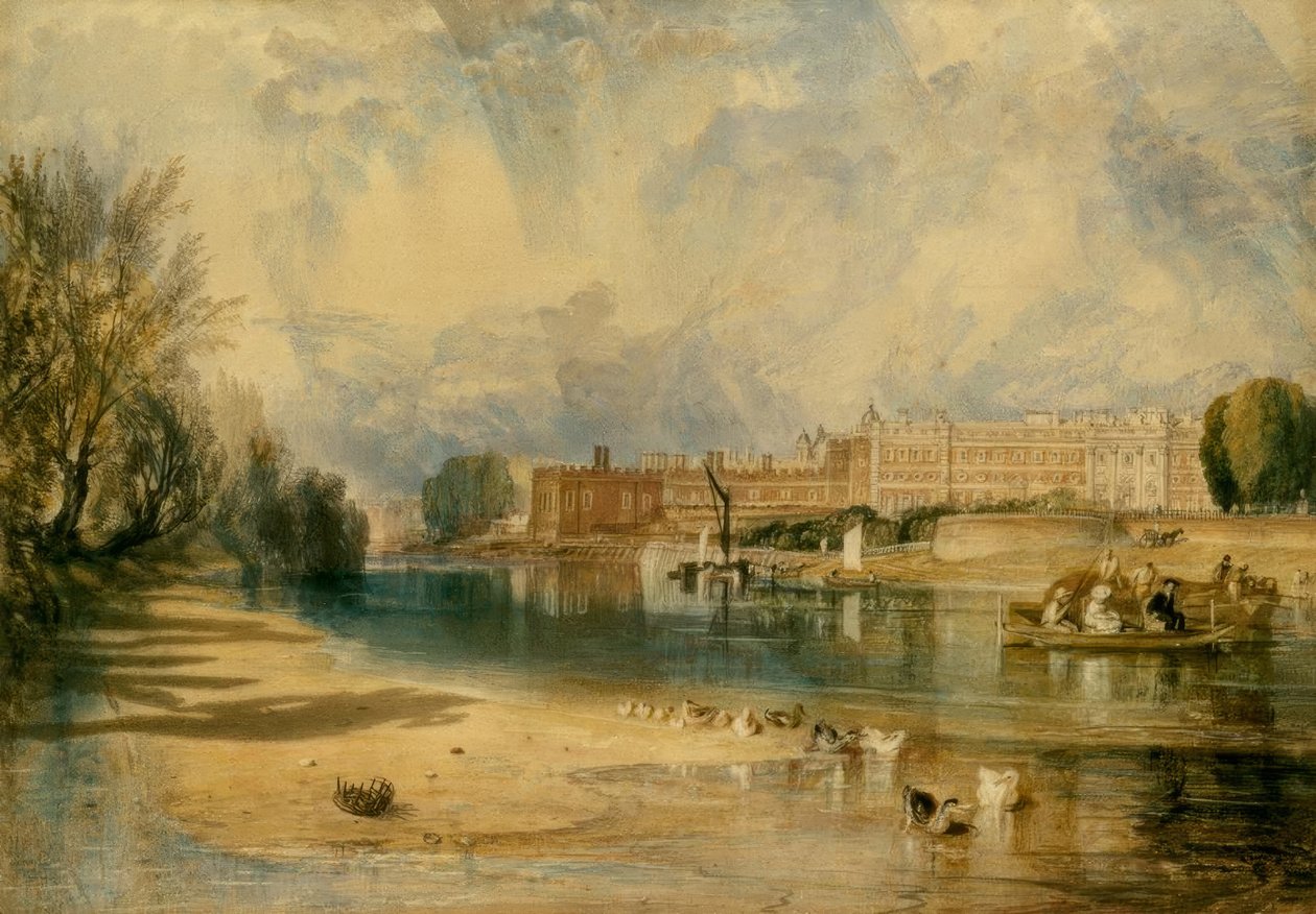 Hampton Mahkemesi Sarayı by Joseph Mallord William Turner