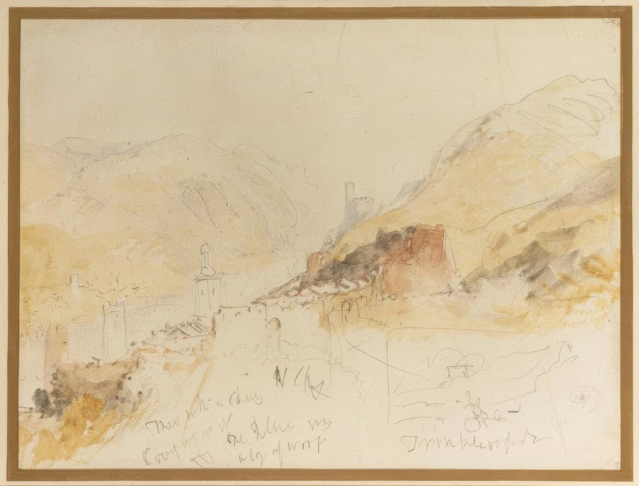 Ren Nehri üzerinde Rudesheim by Joseph Mallord William Turner