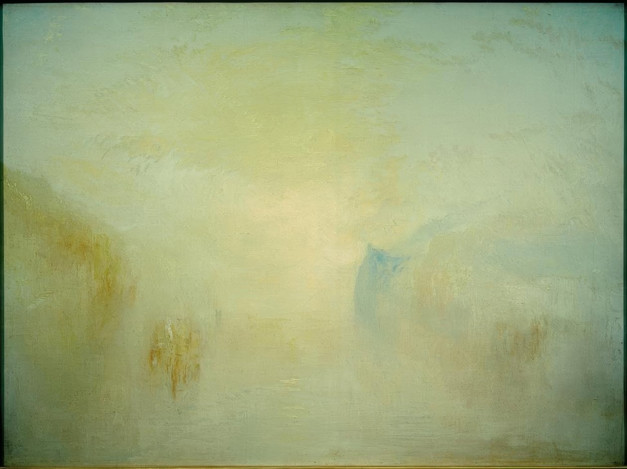 Headlands arasında bir tekne ile gün doğumu by Joseph Mallord William Turner