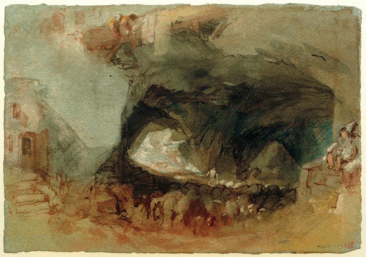 Saumur yakınlarındaki bir mağaranın içi by Joseph Mallord William Turner