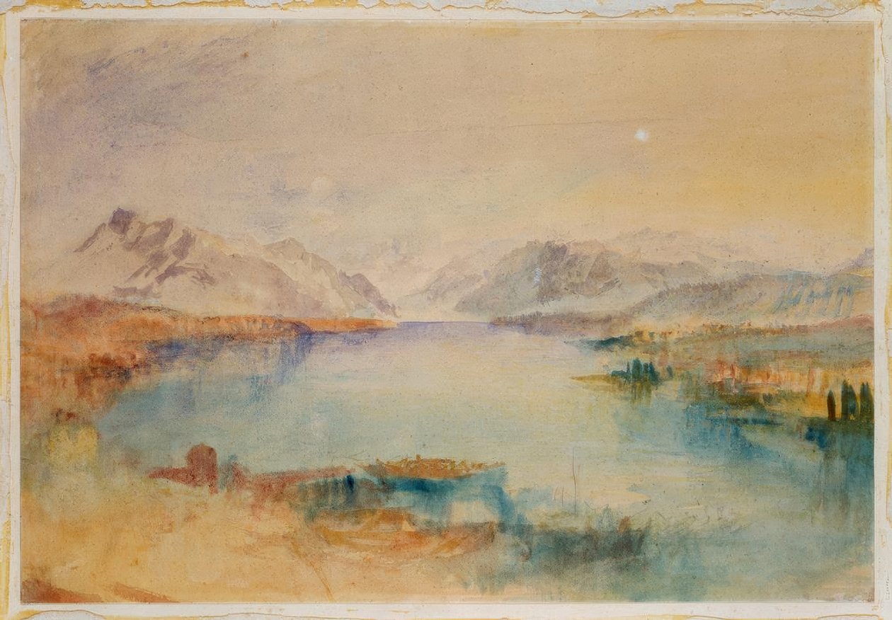 Rigi, Luzern Gölü by Joseph Mallord William Turner