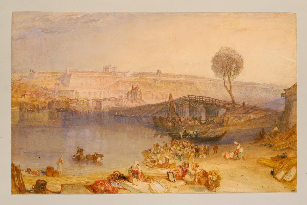 St. Germain-en-Laye kalesinin görünümü by Joseph Mallord William Turner