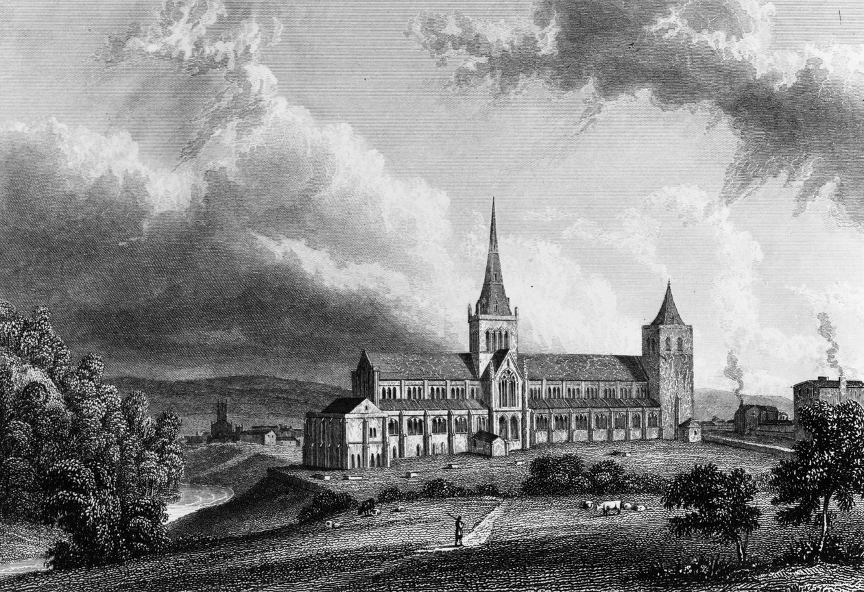 Glasgow Katedrali, Edward Finden tarafından oyulmuş, 1830 dolayları (gravür) by William Westall