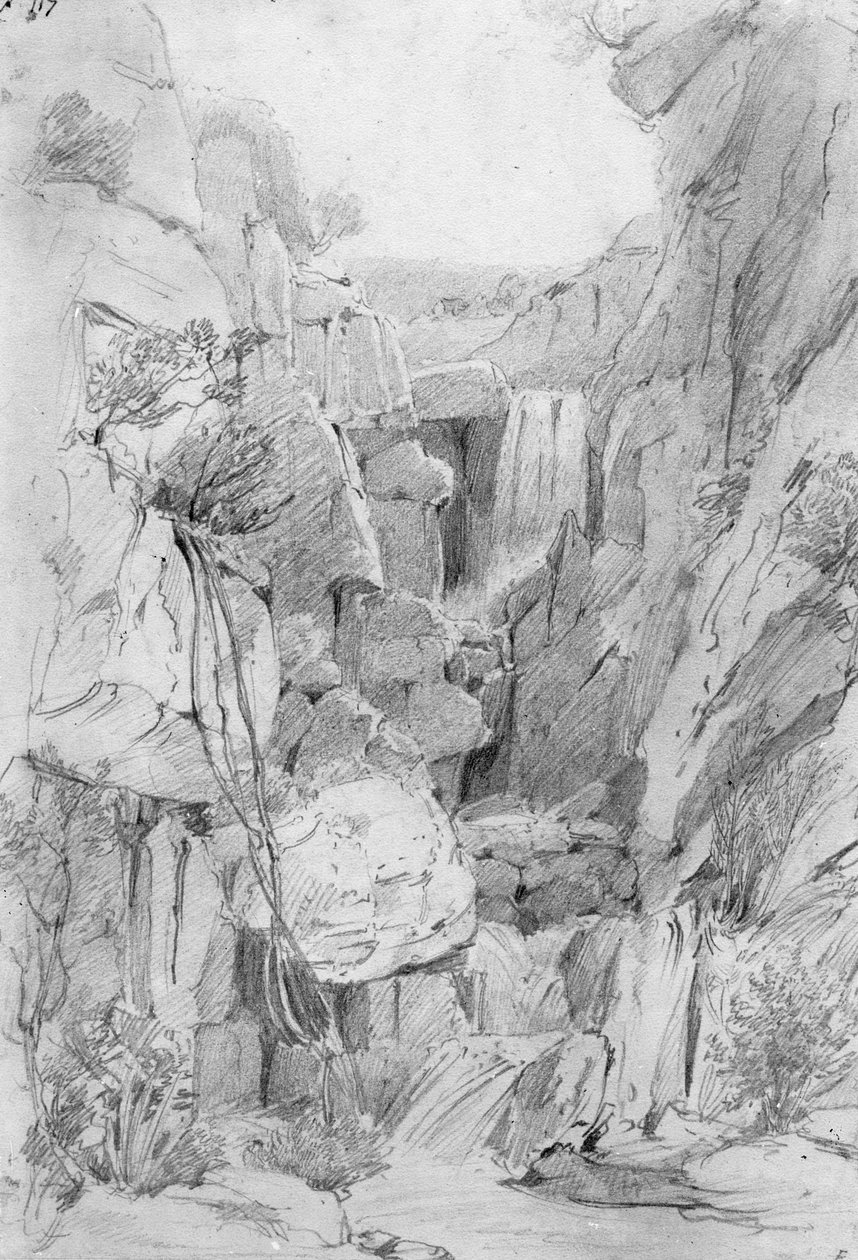 Kloof on Table Mountain, 1801  by William Westall