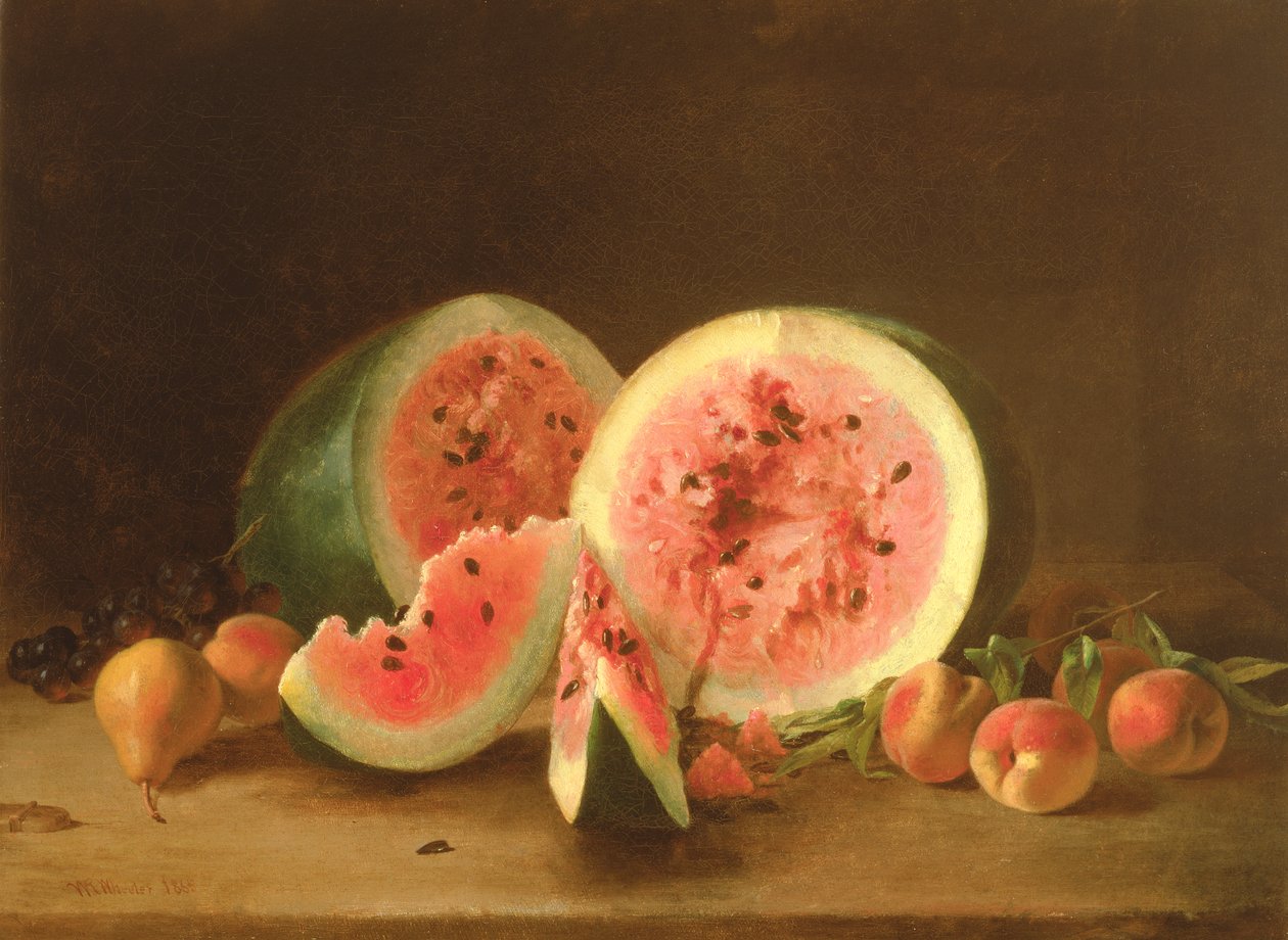 Karpuzlu Natürmort, 1865 by William Wheeler