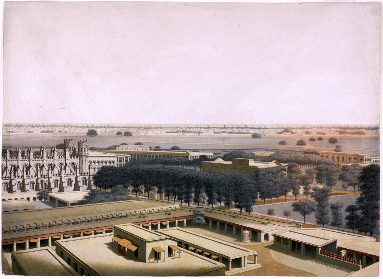 doğru avlu boyunca doğuya bakan Fort William iç görünümü by William Wood