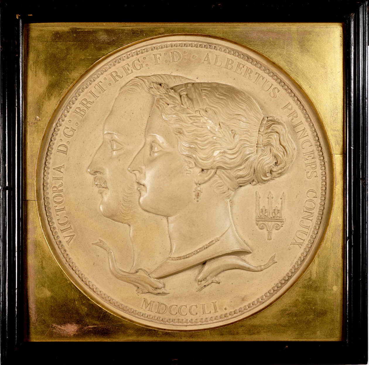 Büyük Serginin resmi ödül madalyaları için model, 1851 (alçı) by William Wyon