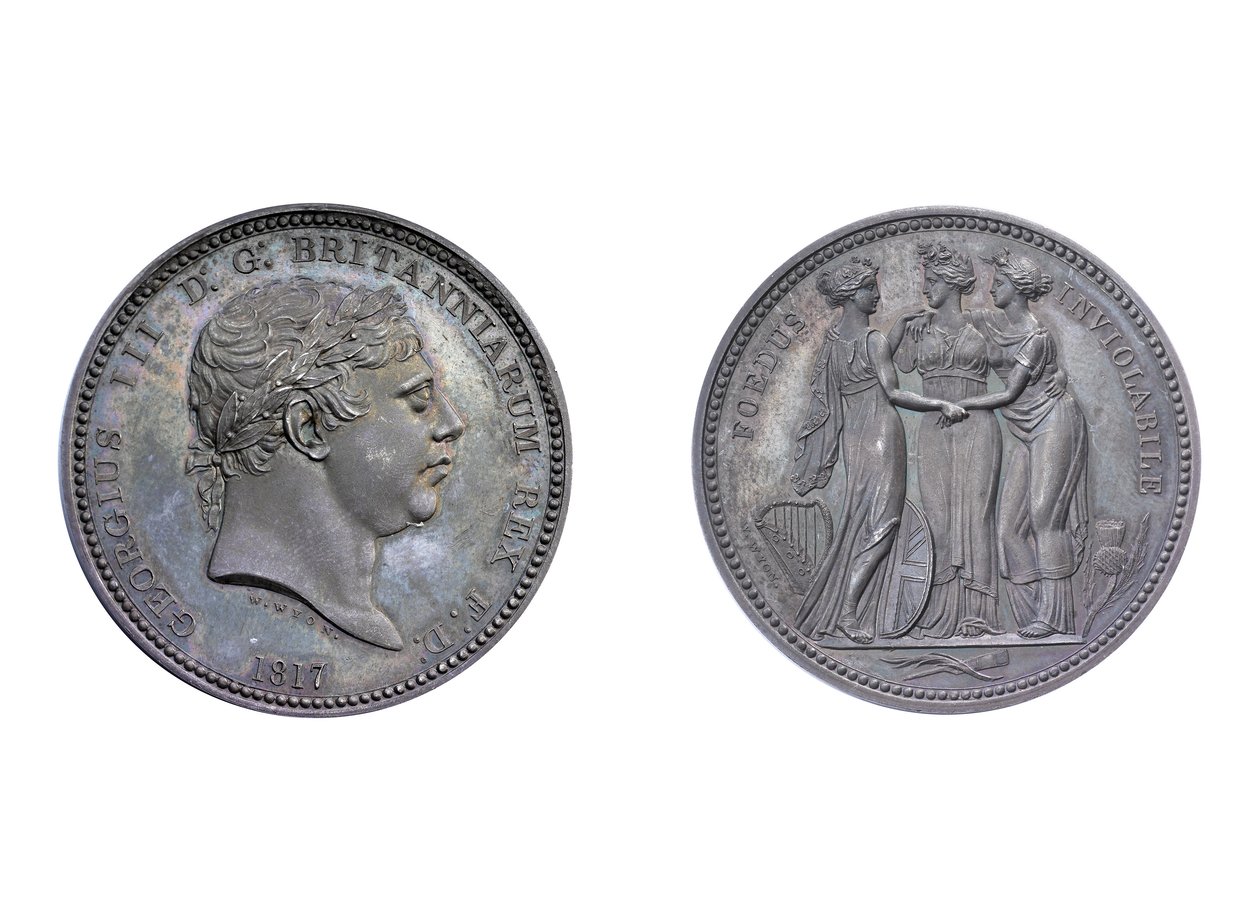 ಮೂರು ಗ್ರೇಸ್ ಮಾದರಿಯ ಕಿರೀಟ, 1817 (ಲೋಹ) ಟರ್ಕ್ by William Wyon