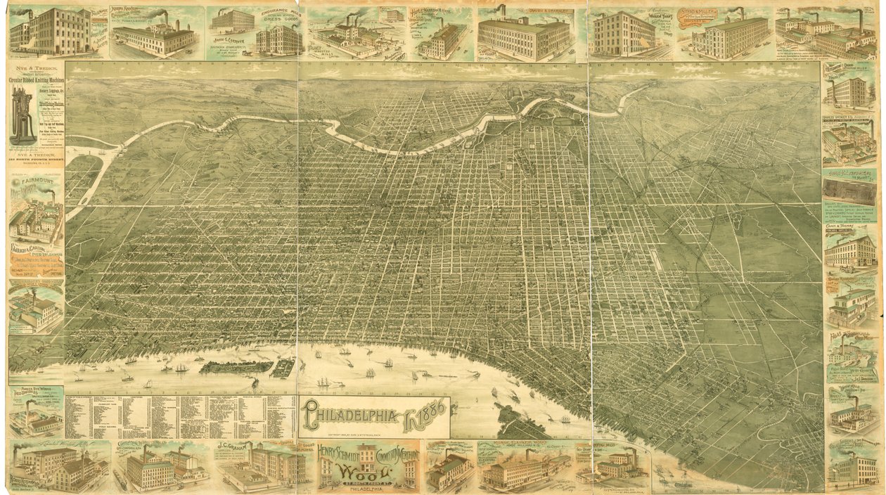 1886 yılında Philadelphia by William, and McFetridge, John Burk