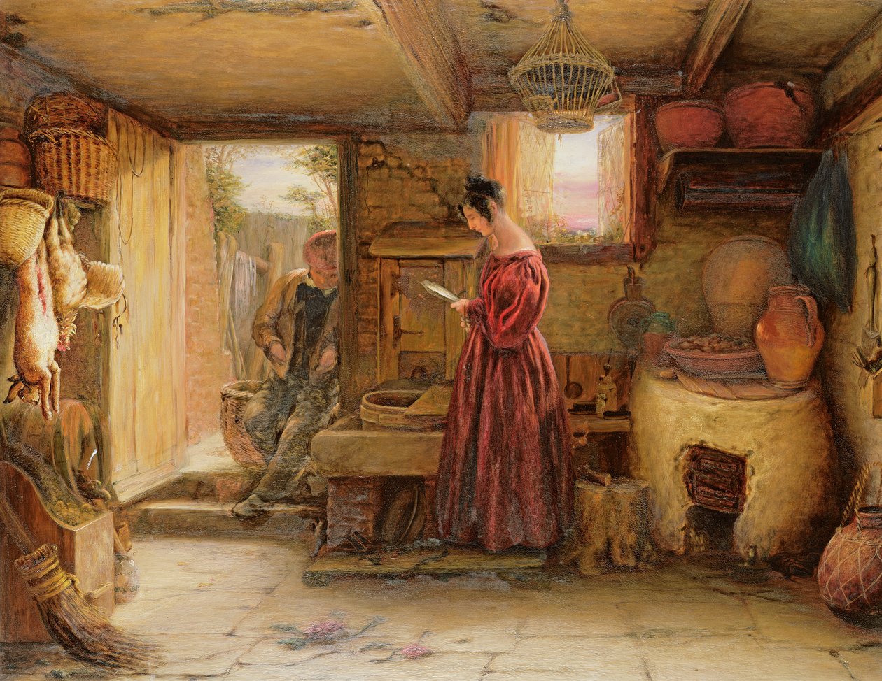 Bir İç Mekan, 1838 by William Mulready