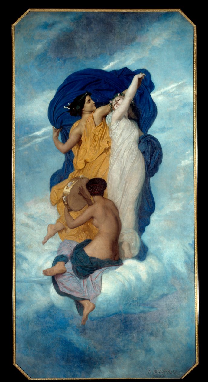 William Adolphe Bouguereau (1825-1905) 1856 Sun tarafından La danse Tablo. 3,67x1,8 m Paris, Orsay Müzesi by William Adolphe Bouguereau