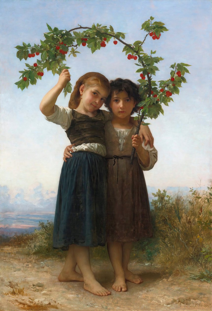 kiraz dalı by William Adolphe Bouguereau