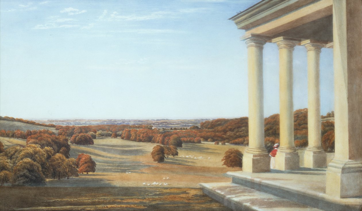 Dale Park, Arundel, Sussex (kalem ve sulu boya) by Joseph Mallord William Turner