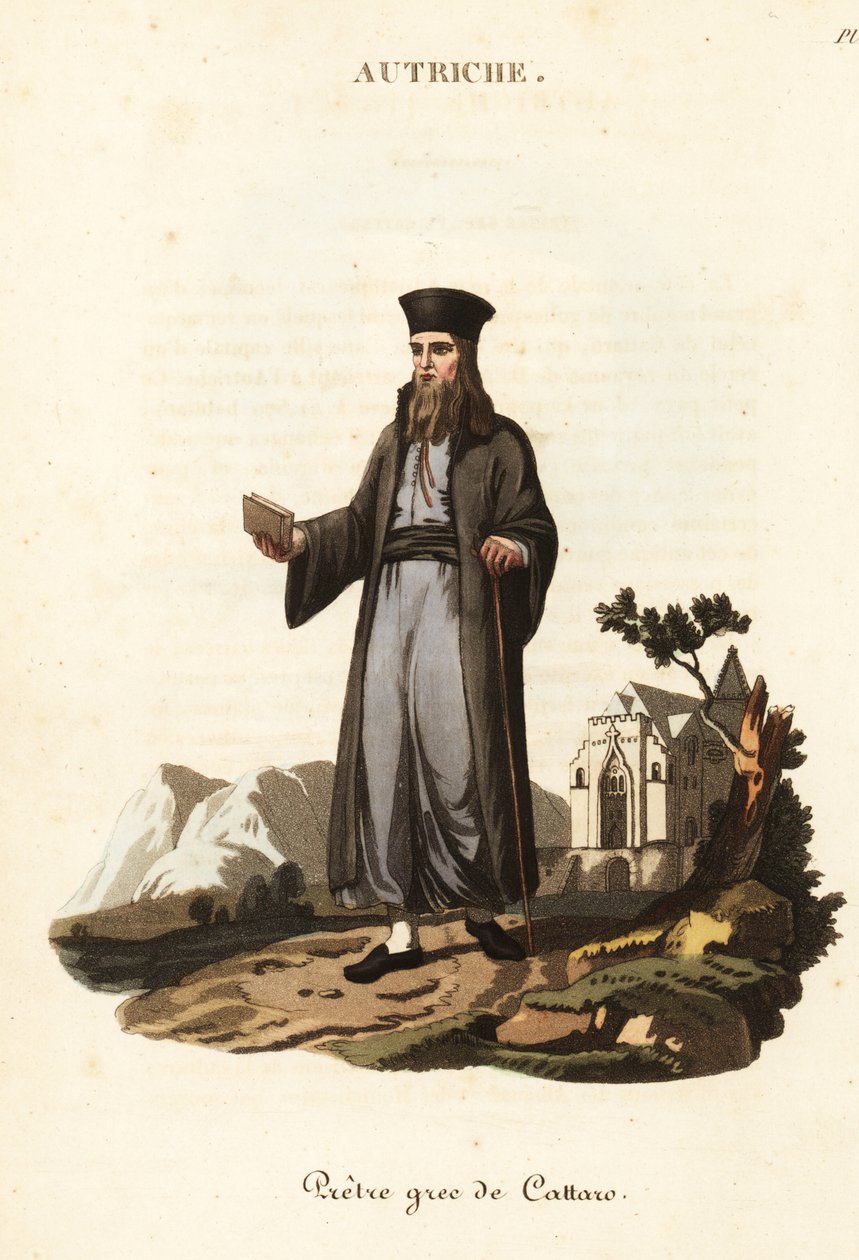 Kotor, Karadağ Rum Ortodoks rahibi by William (after) Alexander