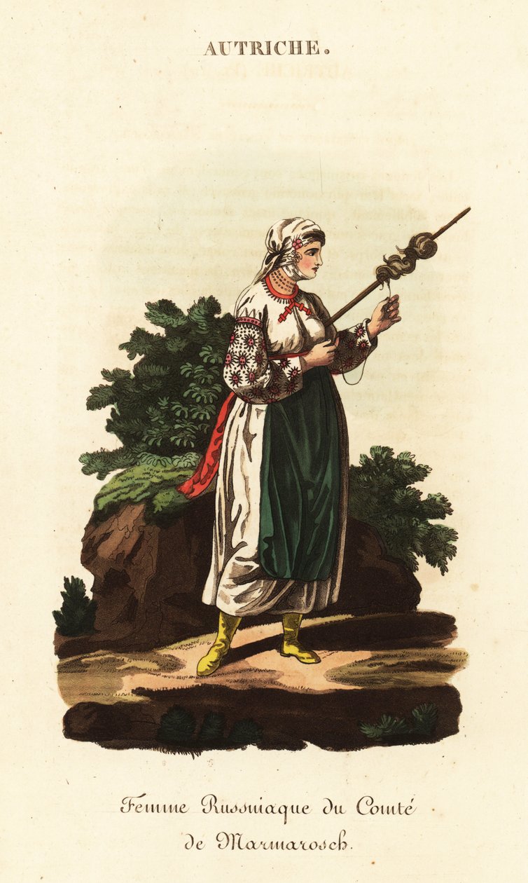 Rus serf kadın, Macaristan Krallığı by William (after) Alexander