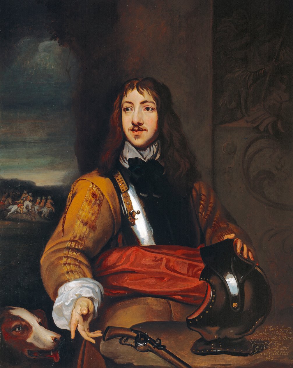 Albay Richard Neville veya Sir Charles Lucas (1615-76) c. 1643 (tuval üzerine yağlı boya) by William (after) Dobson
