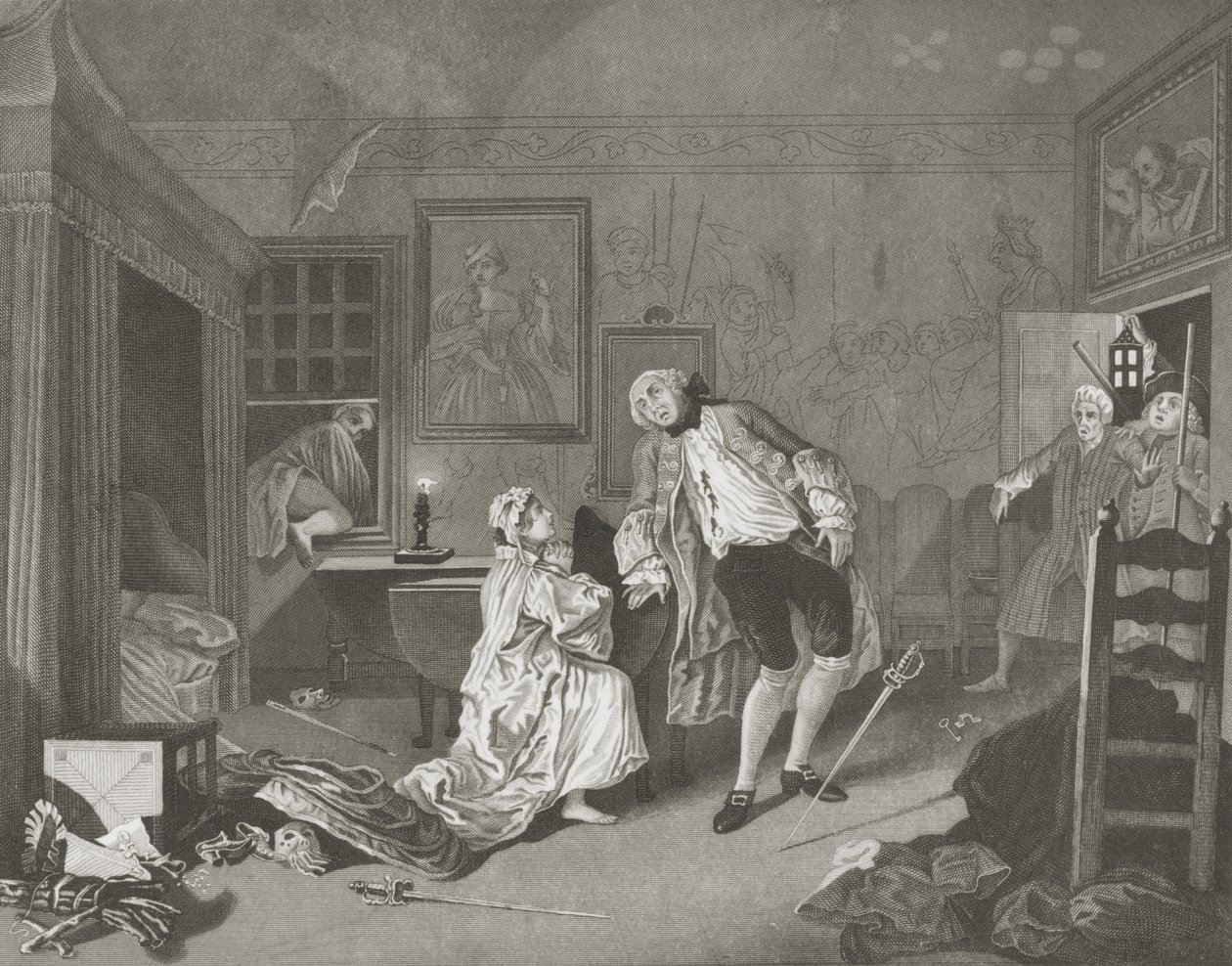 Evlilik a la Mode by William (after) Hogarth