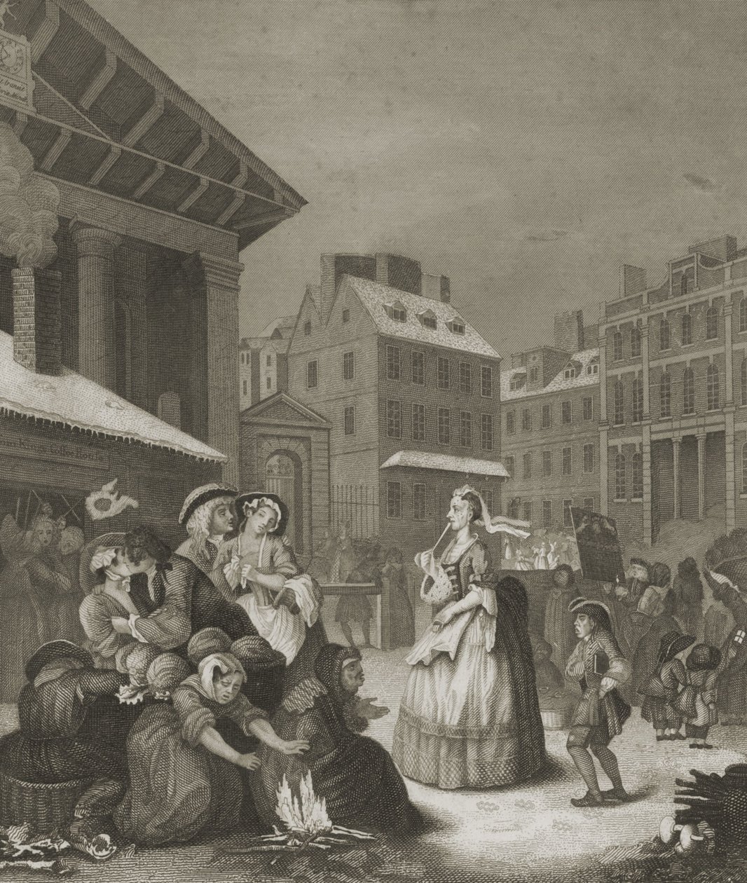 Sabah - Londra sokakları by William (after) Hogarth