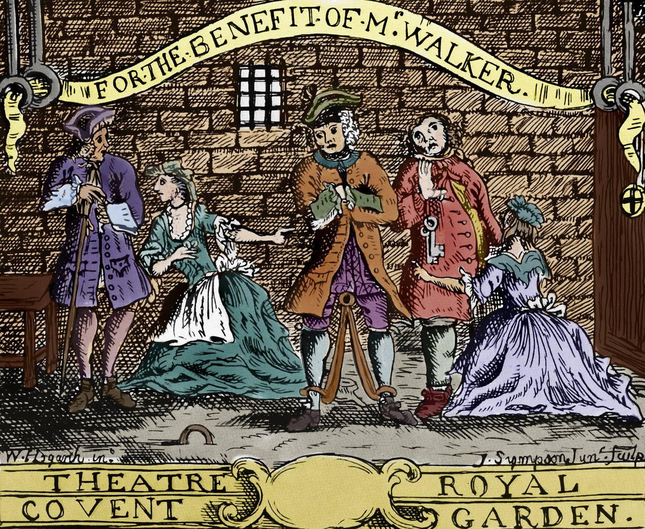 Dilenci Operası, John Gay (gravür) by William (after) Hogarth