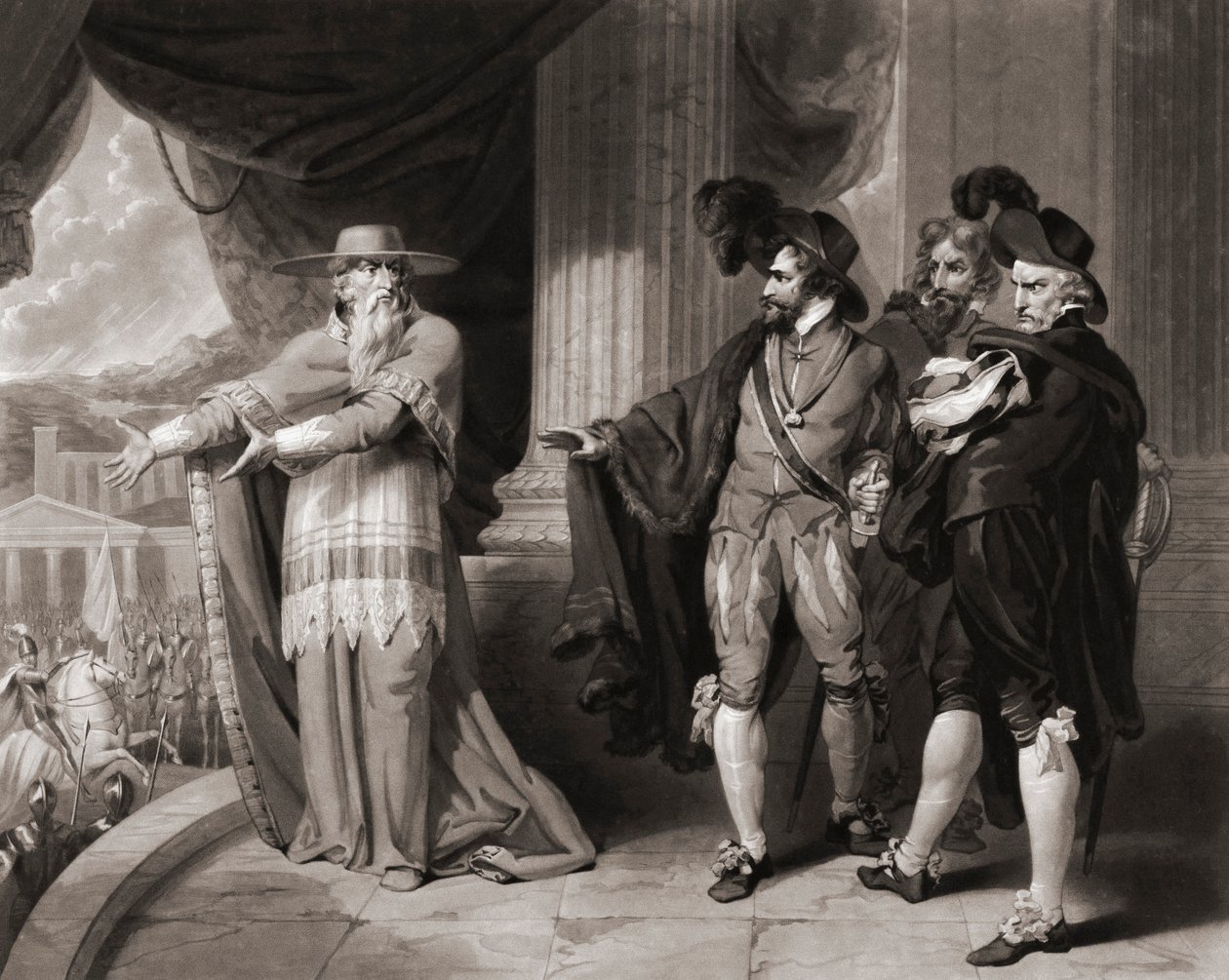 Francisco Jimenez de Cisneros soylulara cevap veriyor. (Yazdır) by William (after) Ward