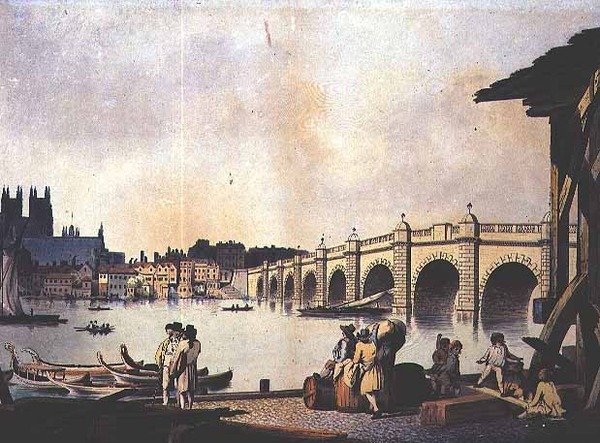 Westminster Köprüsü (taş) by William (attr. to) Marlow
