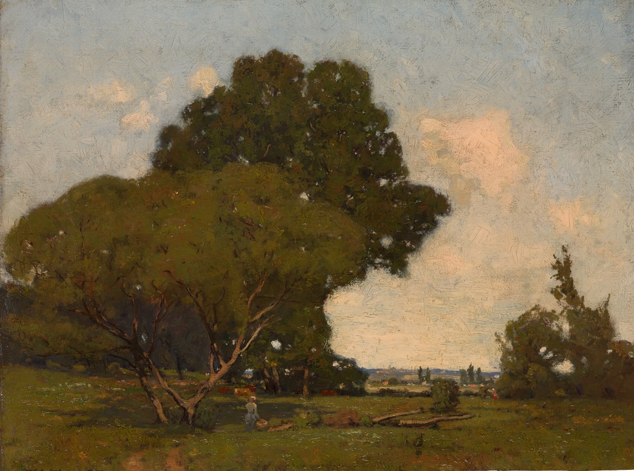 Ağaçlar, Erken Öğleden Sonra, Fransa, yak. 1905. by William A. Harper