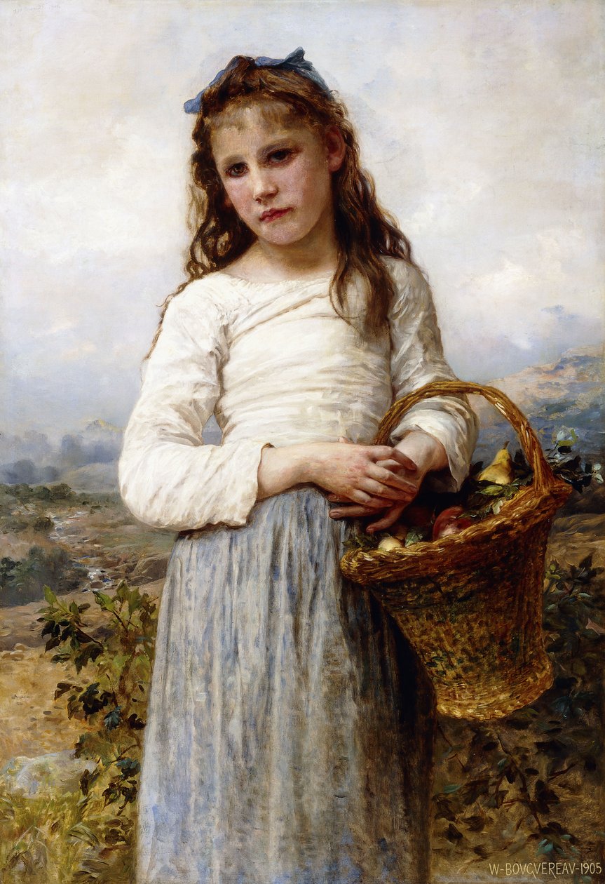 Meyve Sepeti Olan Genç Kız, 1905 by William Adolphe Bouguereau