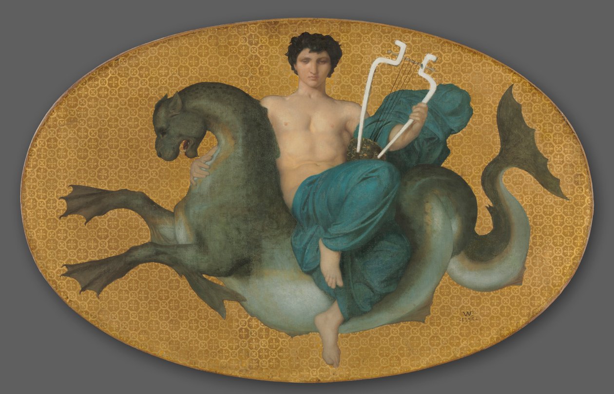 Deniz Atı Üzerinde Arion, 1855. by William Adolphe Bouguereau