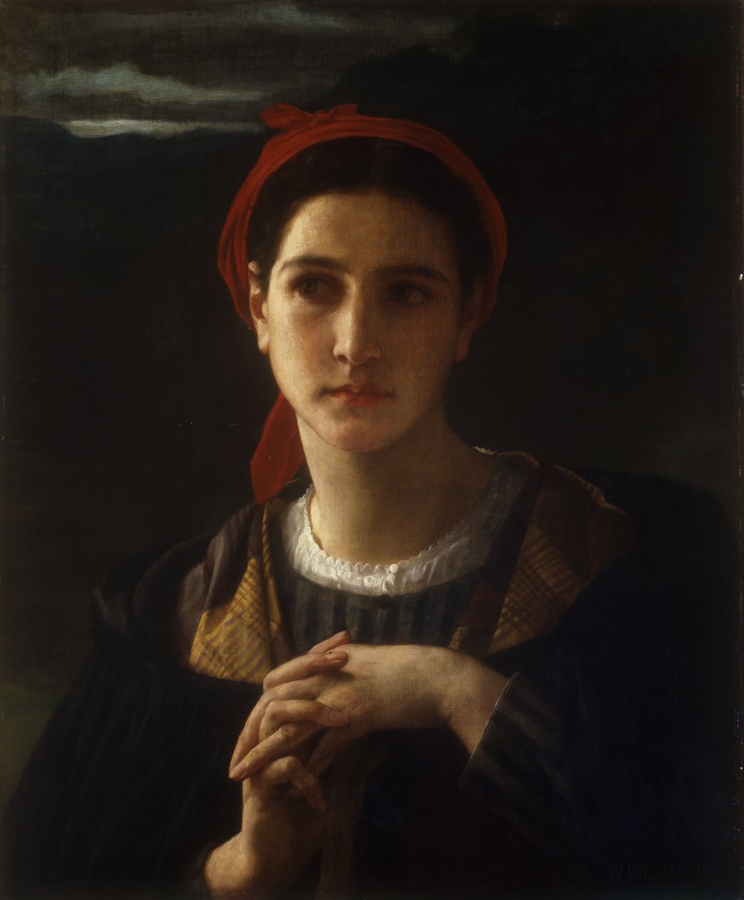 Bergere de Bordelais, 1871 by William Adolphe Bouguereau