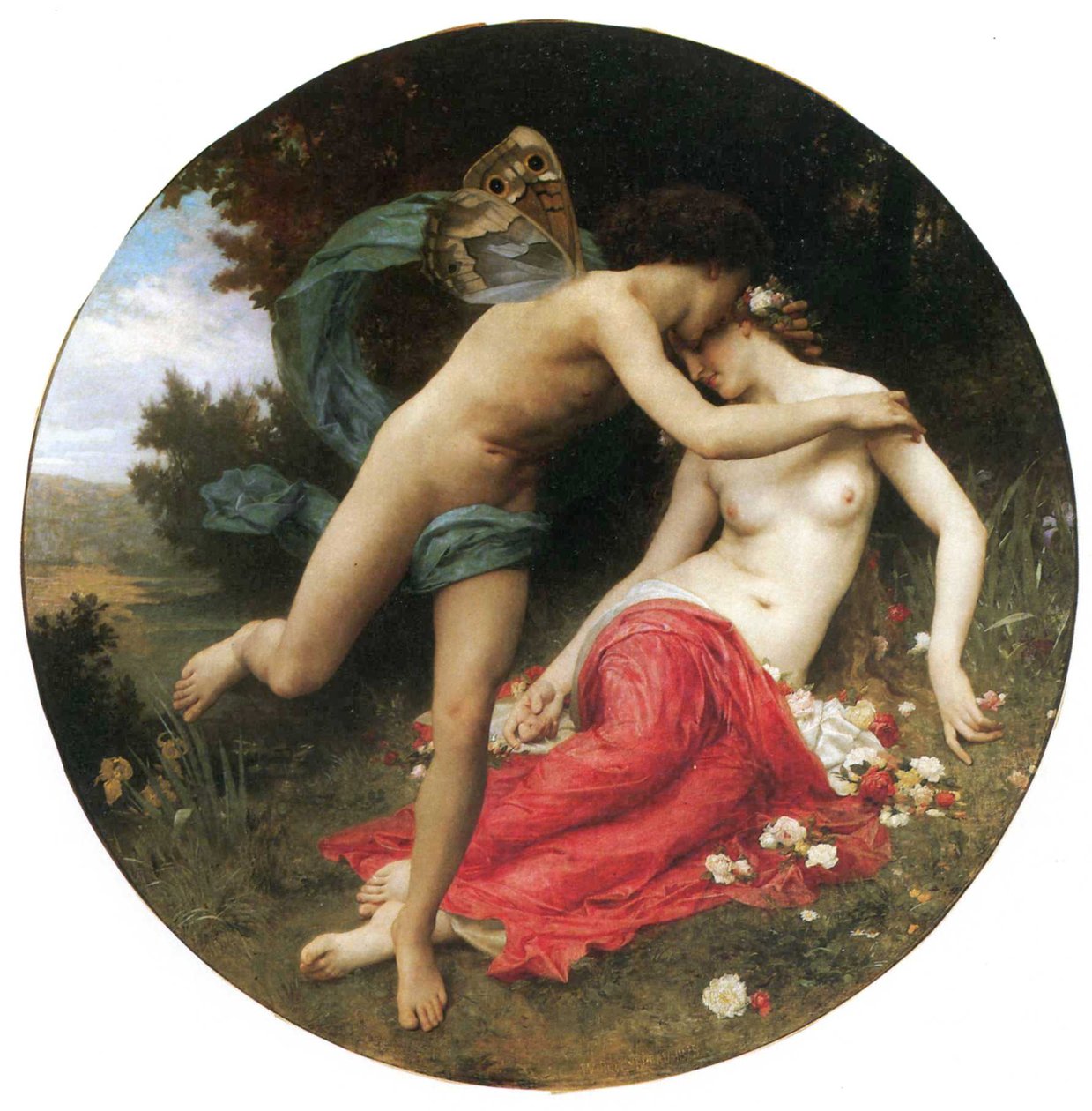 Flora ve Zephyr by William Adolphe Bouguereau