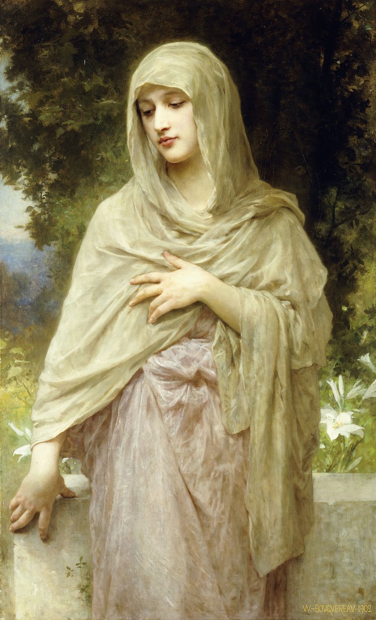 Meditasyon, 1902 by William Adolphe Bouguereau
