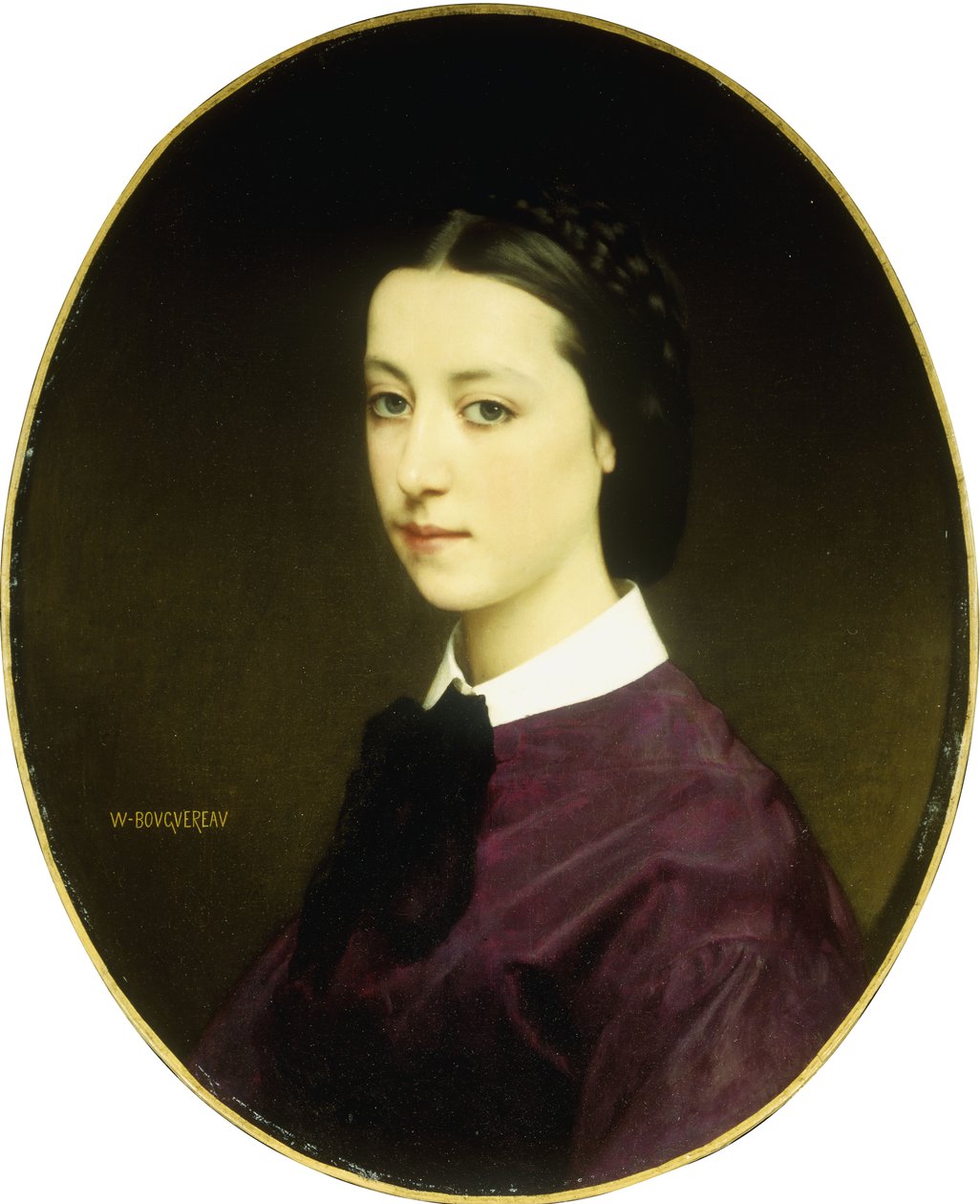 genç bir bayanın portresi by William Adolphe Bouguereau