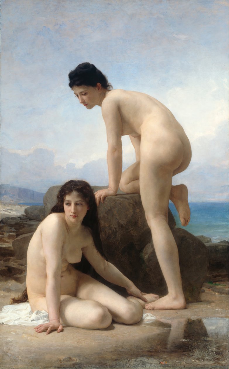 Yıkananlar, 1884. by William Adolphe Bouguereau