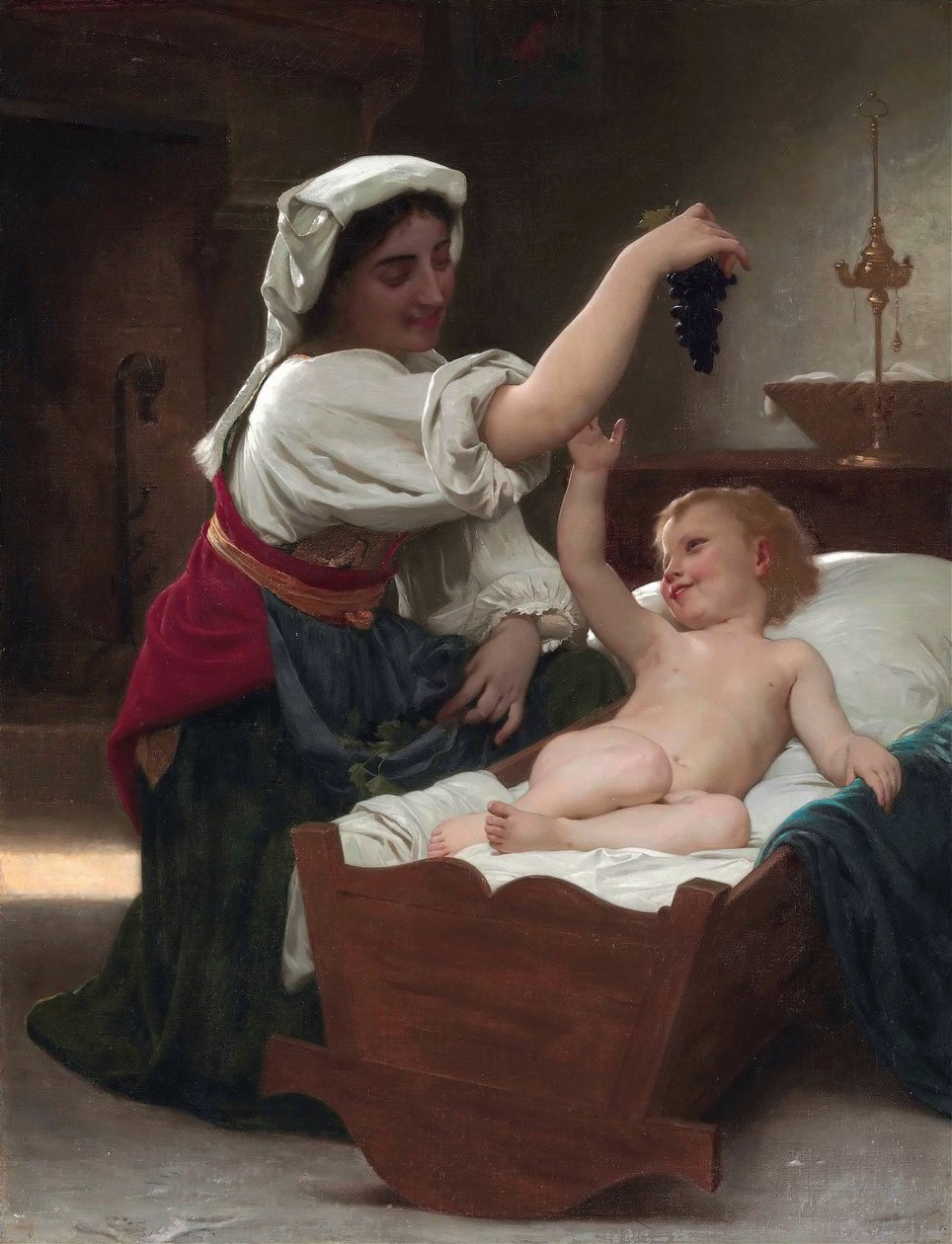 üzüm salkımı by William Adolphe Bouguereau