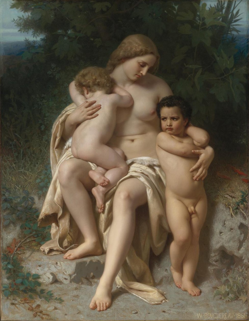 İlk kavga Cain ve Abel, 1861 by William Adolphe Bouguereau