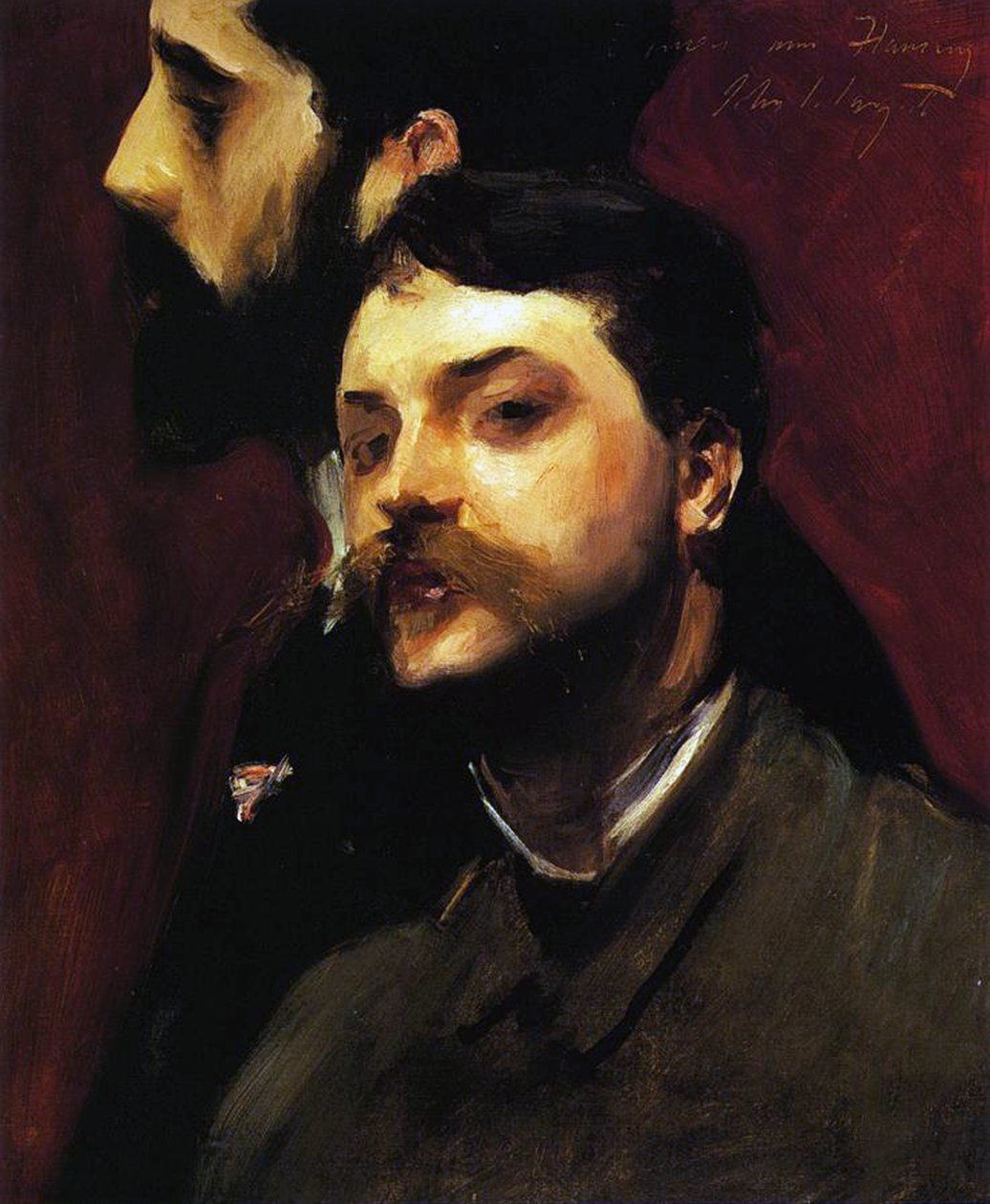 Ressamlar François Flameng ve Paul Helleu, 1880 dolayları by William Adolphe Bouguereau