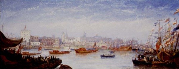 Kömür Borsasının Açılışı, 30.10.1849 by William Adolphus Knell