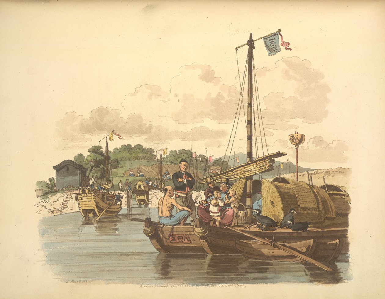 Bir balıkçı ve ailesi by William Alexander