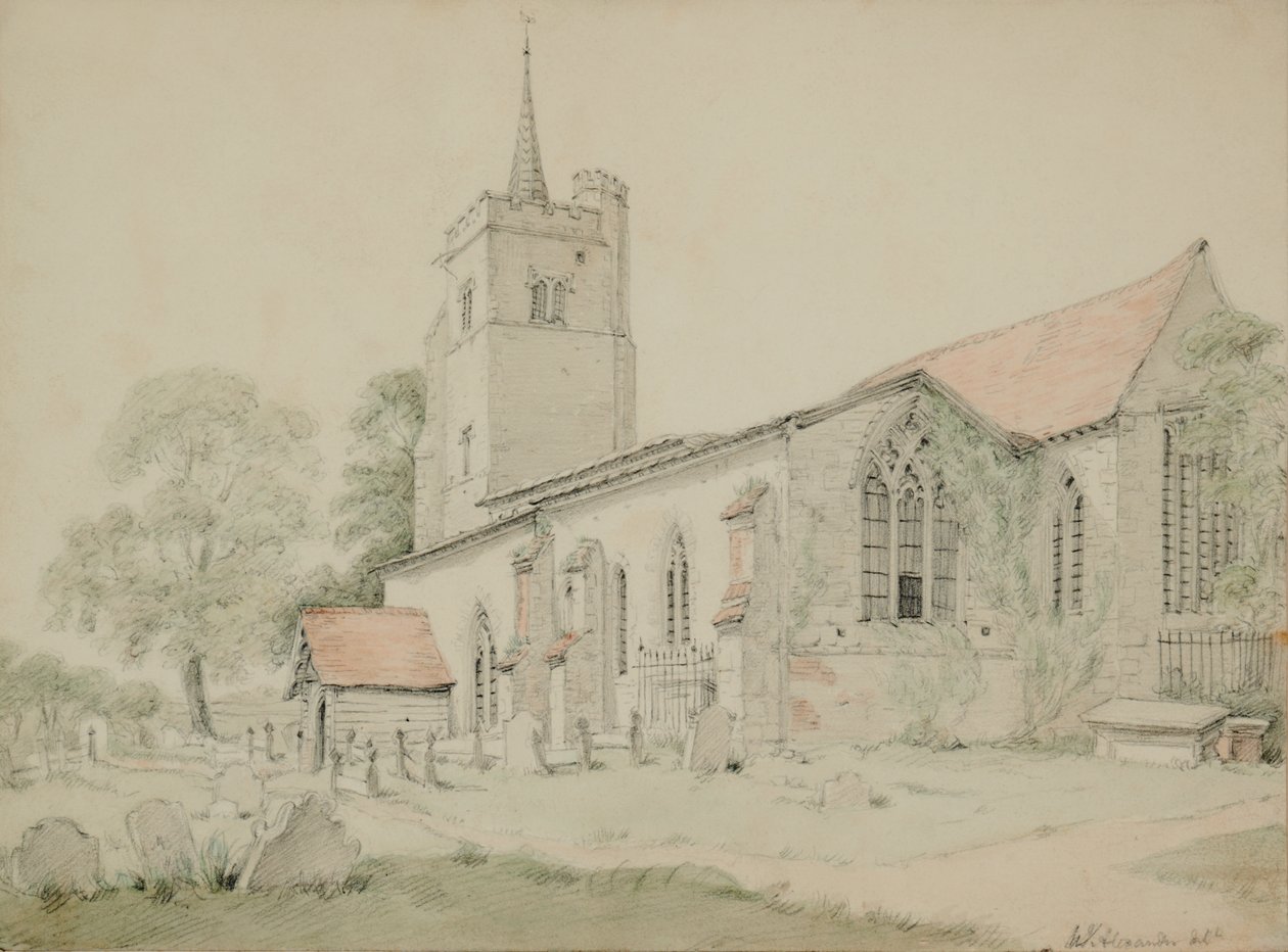 Aldenham Kilisesi, Hertfordshire by William Alexander