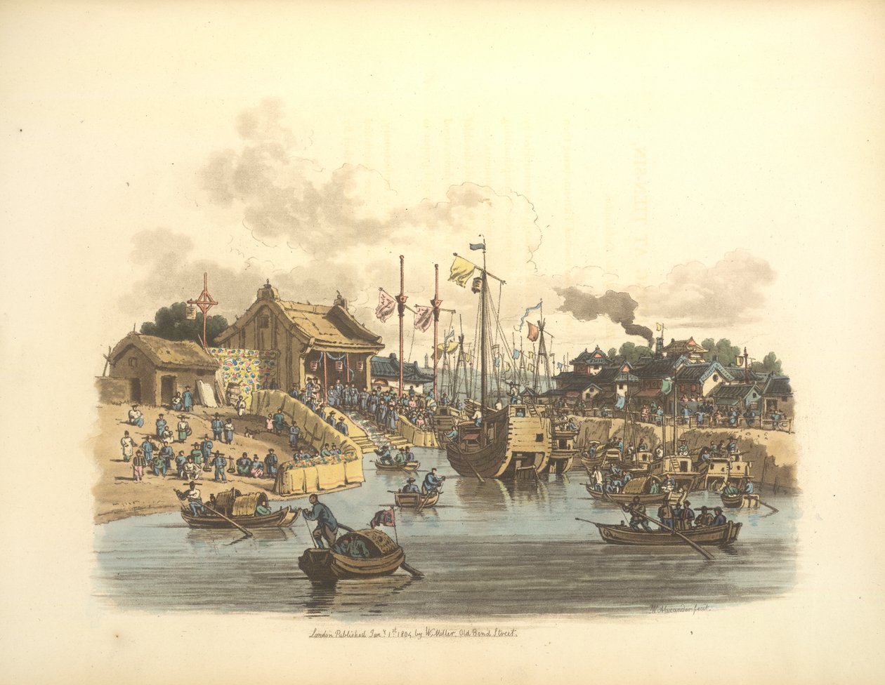 Çin yelkenli gemileri by William Alexander