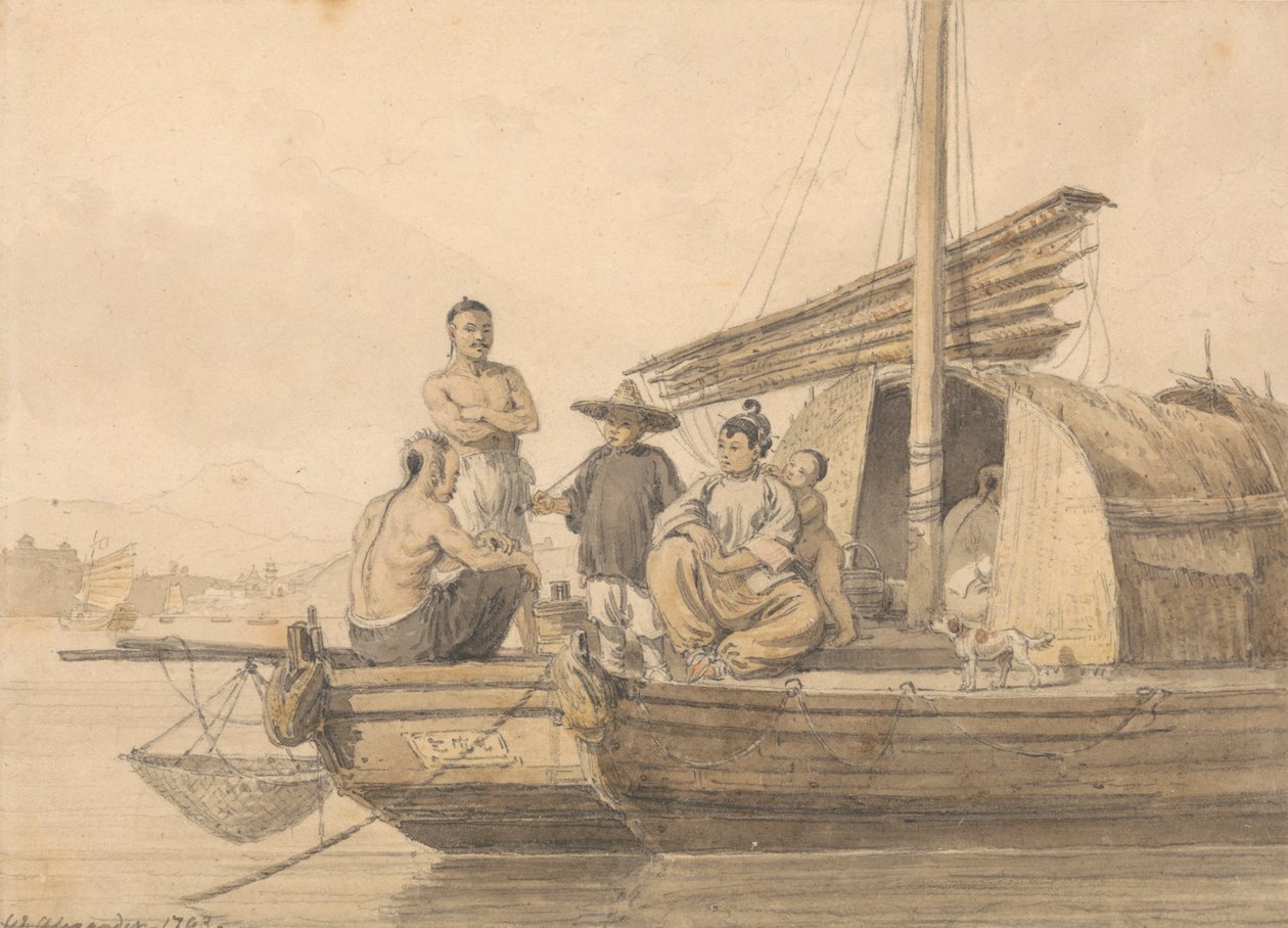 Bir çöplükte balıkçılar by William Alexander